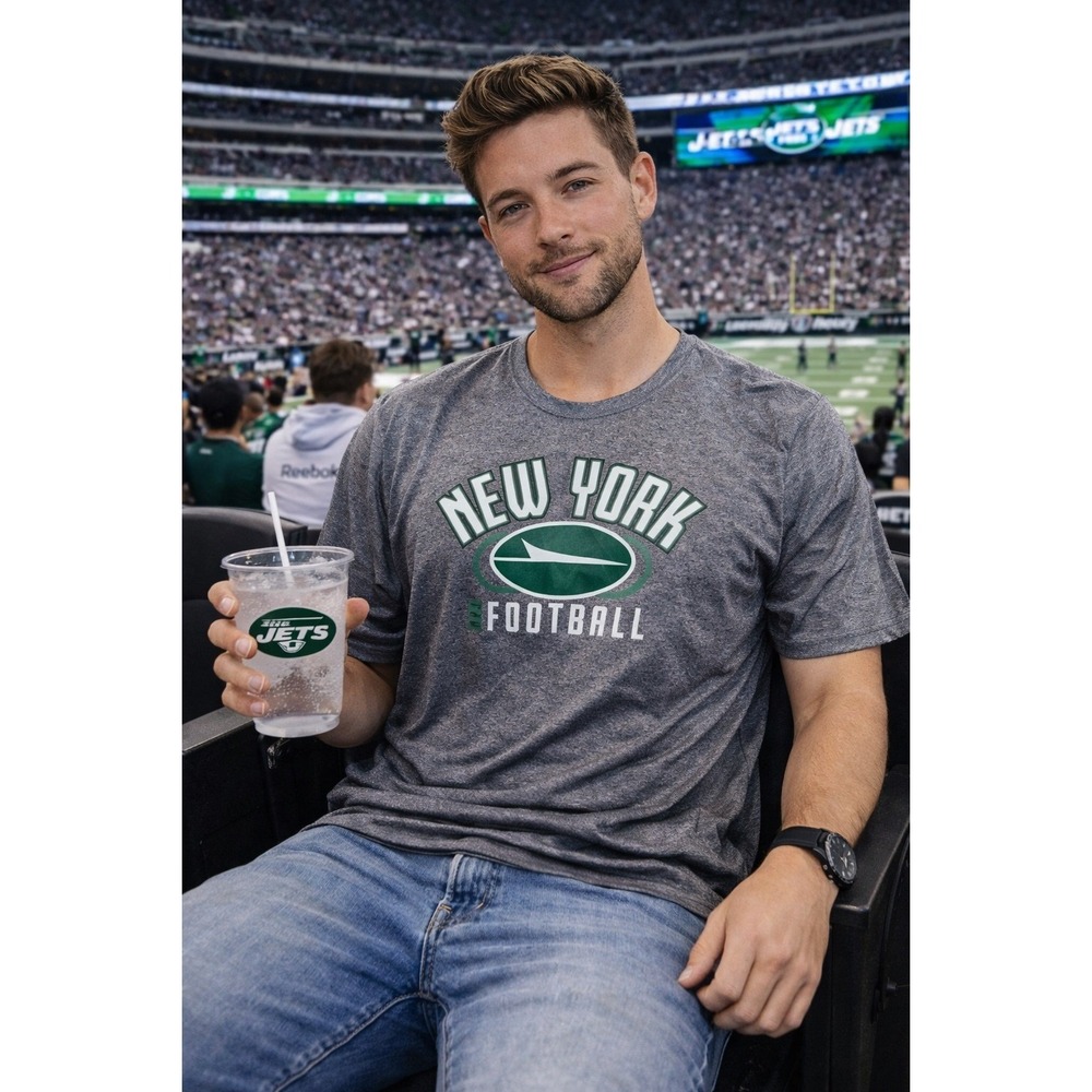NFL New York Football Heather Gray T-Shirt Mens 3XL 3XLT